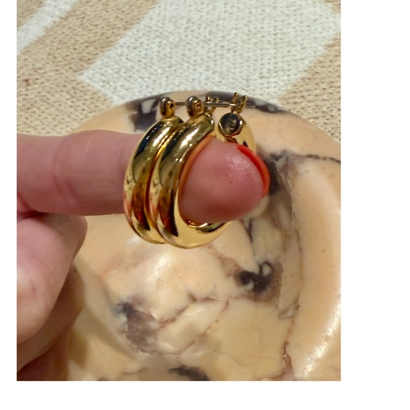 Luv AJ - Baby Amalfi Tube Hoops - Gold - Super Lightweight - Never Worn - Picture 13 of 15